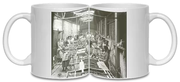 Women at work in an aircraft factory