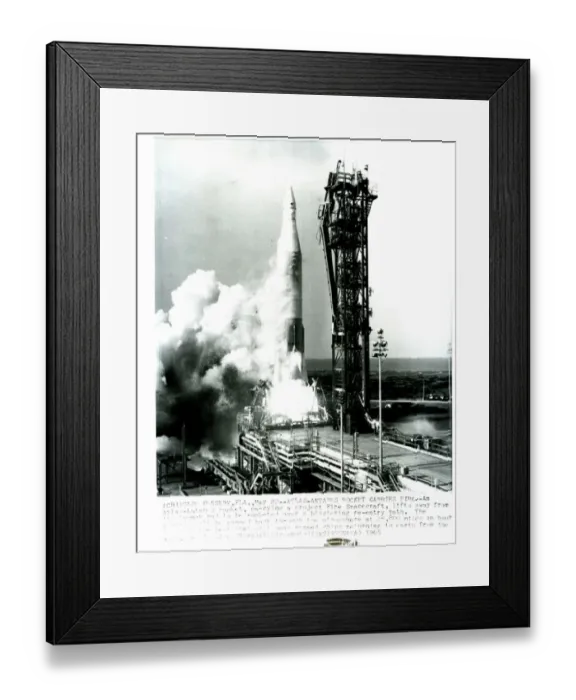 : Atlas Antares Rocket carries a Project Fire Spacecraft as it launches from Cape Kenedy May 1965 : Atlas Antares Rocket carries a Project Fire Spacecraft as it launches from Cape Kenedy May 1965