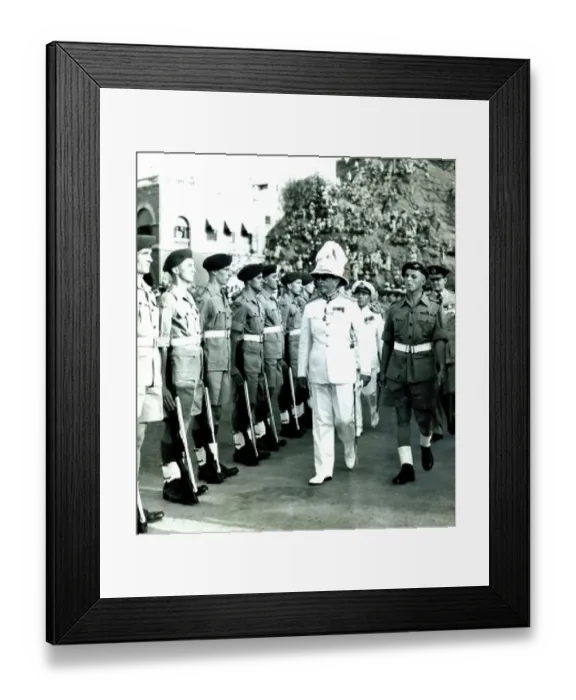 : British Army reviewed by govnor general in 1951 : British Army reviewed by govnor general in 1951