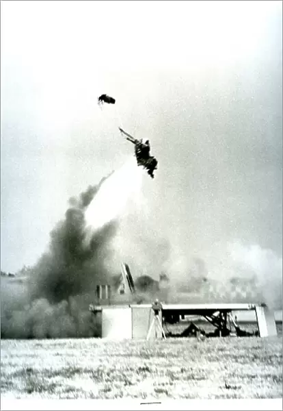 Ejector seat being tested