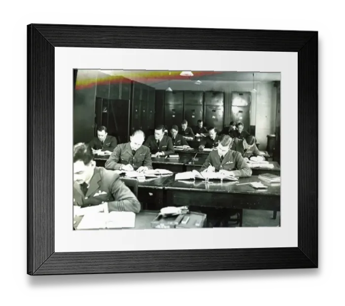 : RAF trainees in a class : RAF trainees in a class