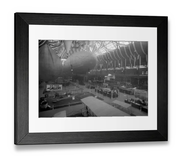 Framed Print : General view of the 1909 Olympia Aero Show