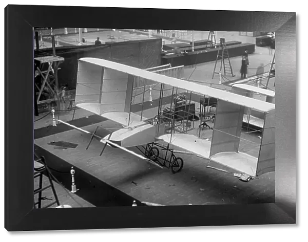 A Voisin biplane on show at the 1909 Olympia Aero show