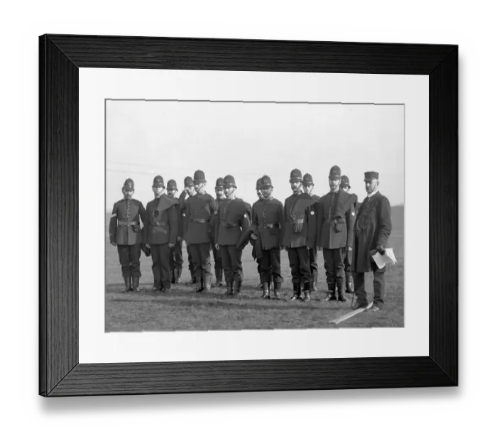 Framed Print : Members of the local Constabulary Framed Print : Members of the local Constabulary