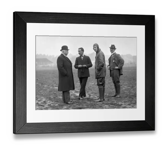 Framed Print : Capt. Bertram Dickson, J Armstrong Drexel, and William D McArdle