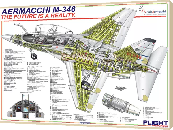 Aermacchi M-346 Cutaway Poster