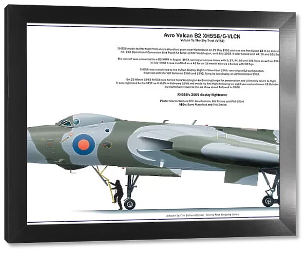 Avro Vulcan XH558 celebratory poster