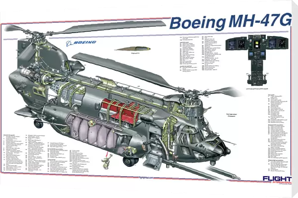 Boeing MH-47G Cutaway Poster