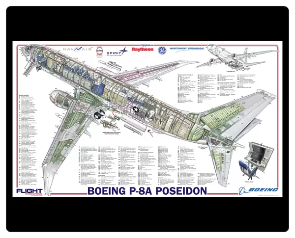 Boeing P-8A Poseidon cutaway poster