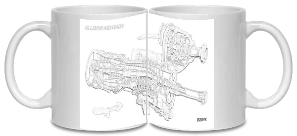 Allison AE 2100 D3 Cutaway Drawing