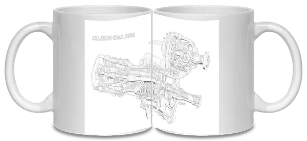 Allison GMA 2100 Cutaway Drawing