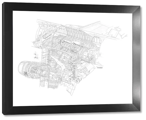 A300 B1 Mid Section Cutaway Drawing