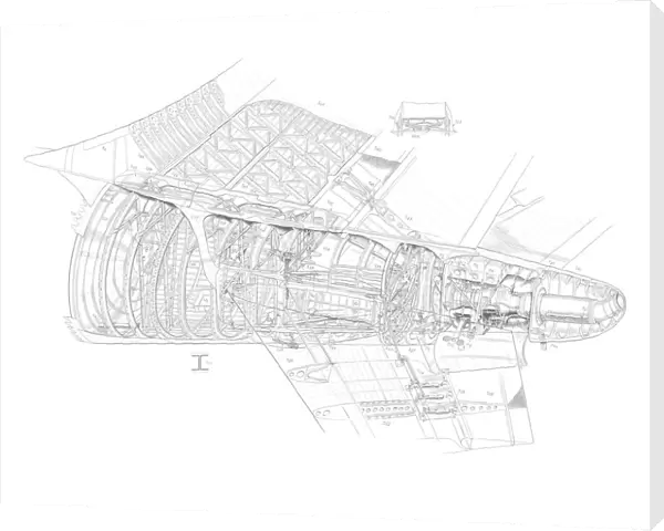 A300 B1 Tail Detail Cutaway Drawing