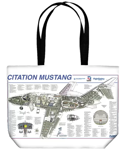Cessna Citation Mustang Cutaway Poster