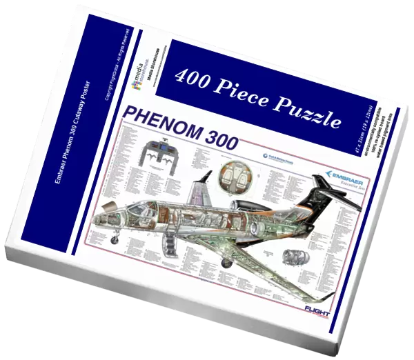 Embraer Phenom 300 Cutaway Poster