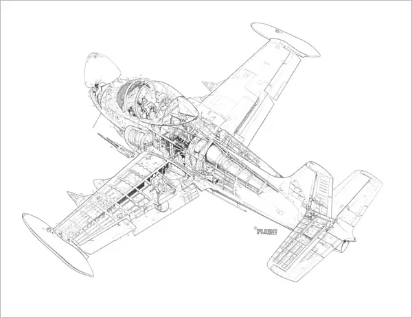 BAC 167 Strikemaster Cutaway Drawing