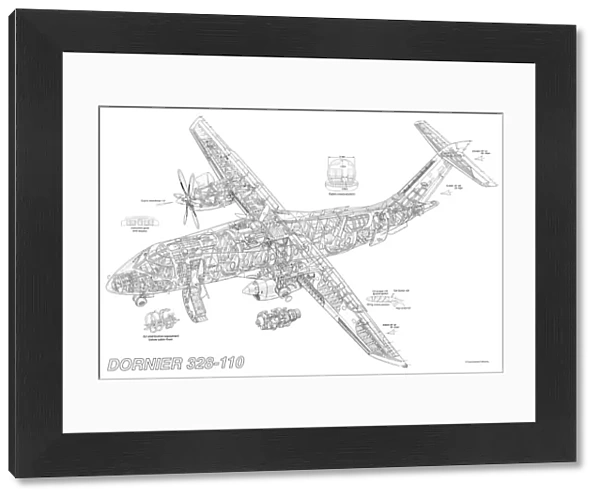 Dornier 328-110 Cutaway Drawing