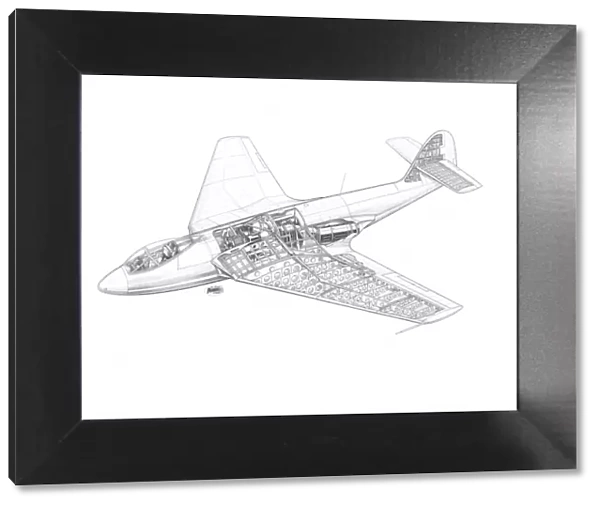 Hawker P1052 Cutaway Drawing