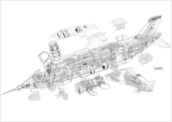 Embraer EMB-20IA Ipanema Cutaway Drawing