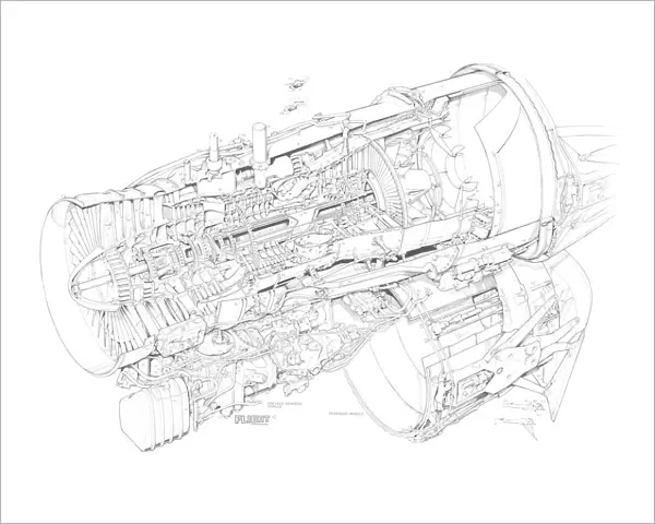 Rolls-Royce RB. 199 Cutaway Drawing