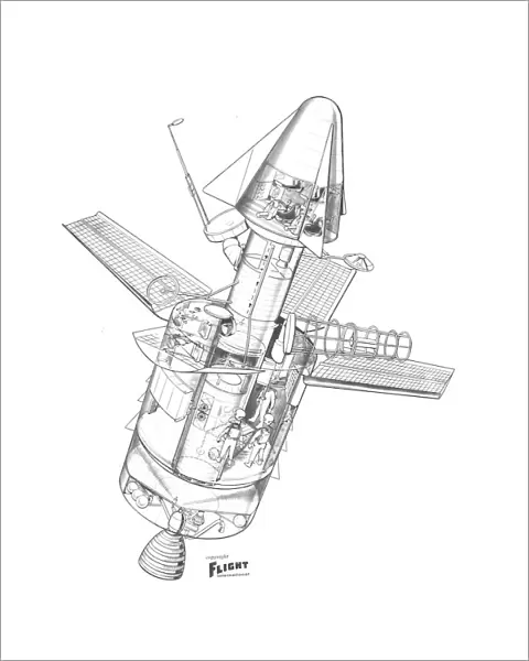 Douglas Space Station Cutaway Drawing