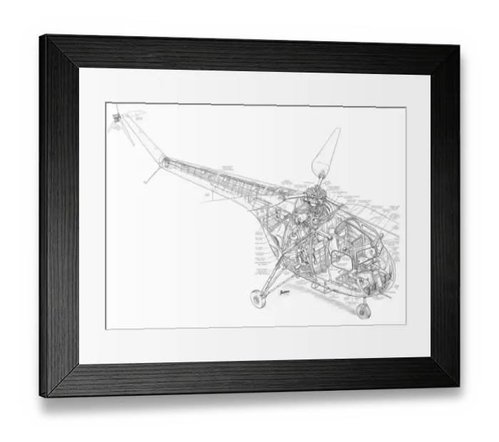 Framed Print : Bristol 171 Sycamore Cutaway Drawing Framed Print : Bristol 171 Sycamore Cutaway Drawing