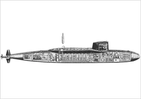 US Navy USS George Washington Cutaway Drawing