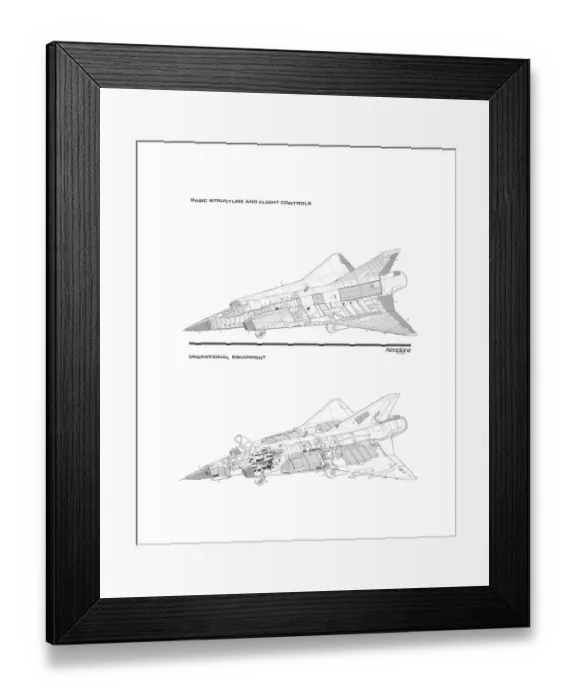 Framed Print : Military Aviation 1946 Present Cutaways, scan697large Framed Print : Military Aviation 1946 Present Cutaways, scan697large
