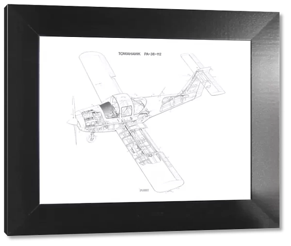 Piper Tomahawk PA-38-112 Cutaway Drawing
