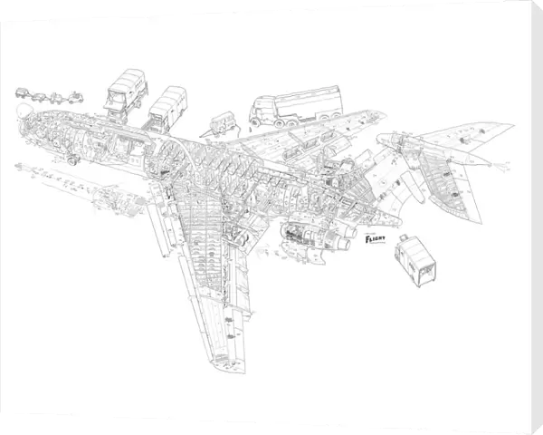 BAC VC10 Operators Cutaway Drawing