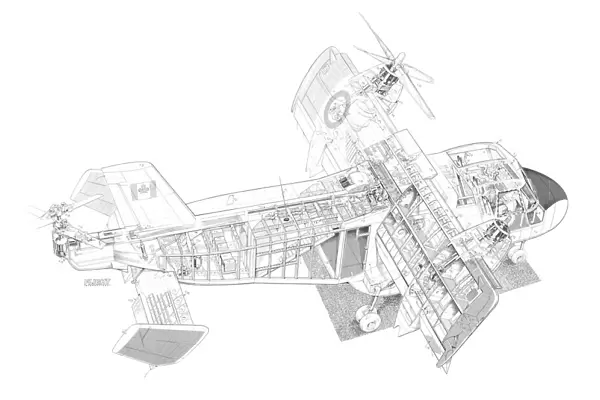 Canadair CL 84-1 Cutaway Drawing