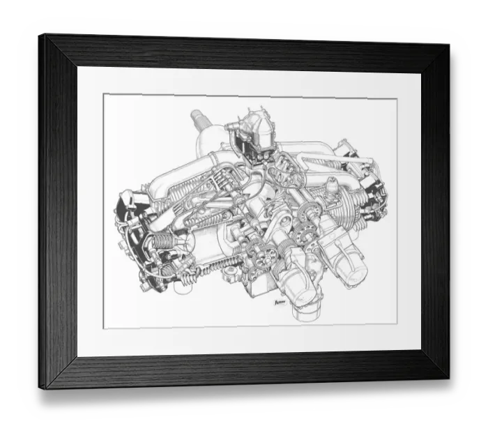 Framed Print : Jameson FF Cutaway Drawing Framed Print : Jameson FF Cutaway Drawing