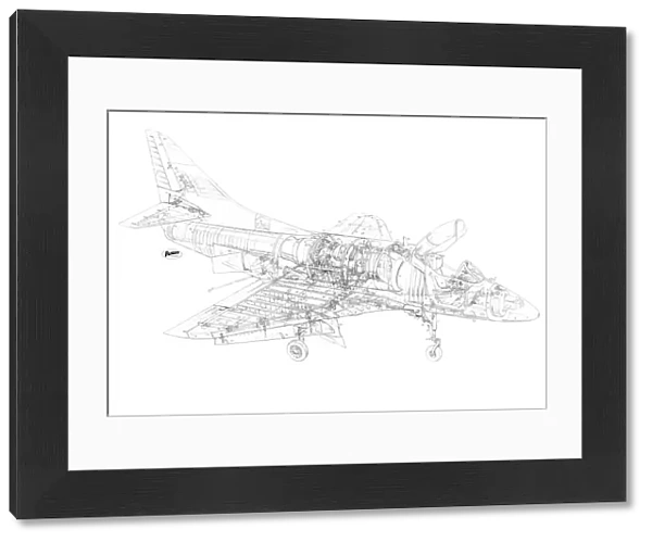Douglas Skyhawk A4D Cutaway Drawing