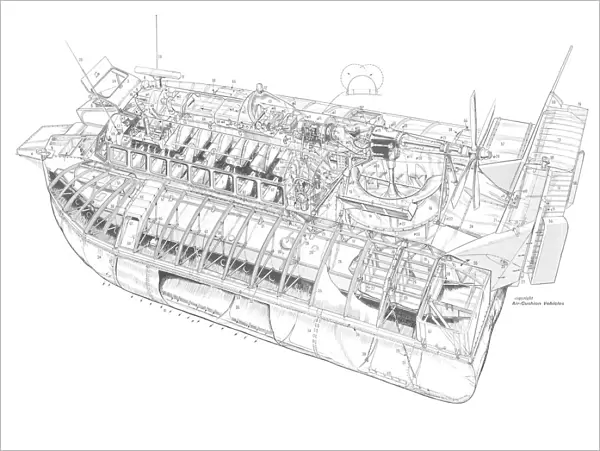 Westland SR-N6 Cutaway Drawing