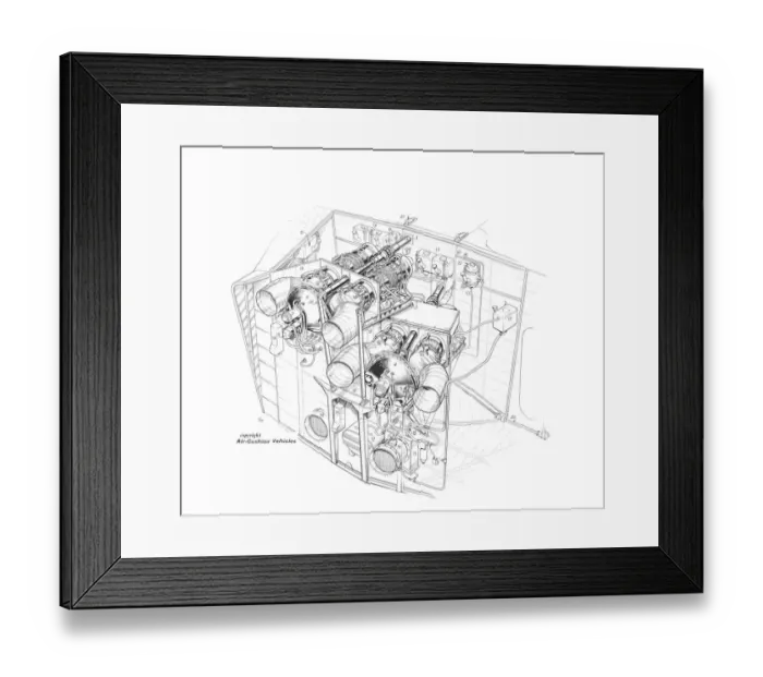 Framed Print : Westland SR-N3 Cutaway Drawing Framed Print : Westland SR-N3 Cutaway Drawing
