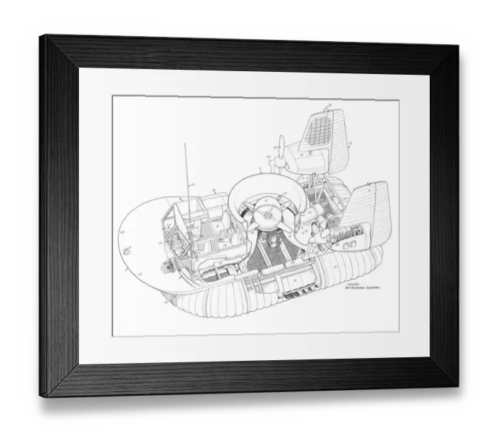 Framed Print : General Dynamics Skip 1 Cutaway Drawing Framed Print : General Dynamics Skip 1 Cutaway Drawing