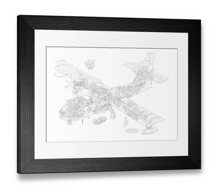 Framed Print : Canadair CL-21st / 415 Cutaway Drawing Framed Print : Canadair CL-21st / 415 Cutaway Drawing