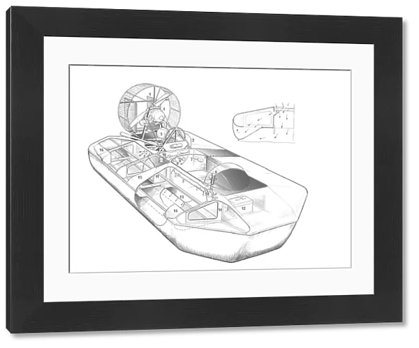 Hovermarine Hoverscout Cutaway Drawing