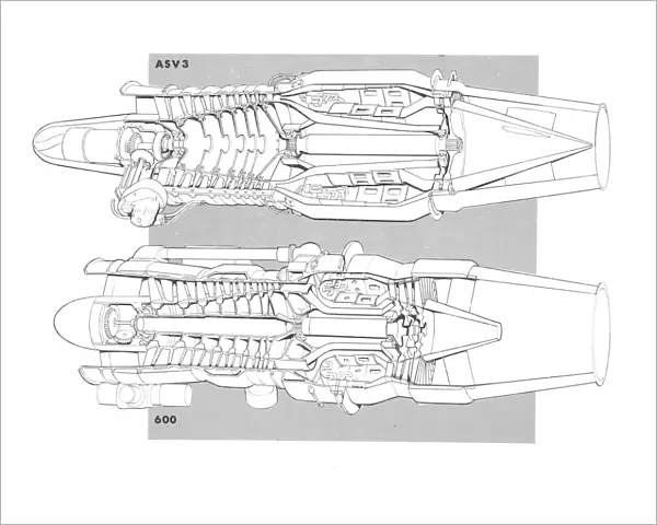 Armstrong Siddeley Viper ASV 3 Cutaway Drawing