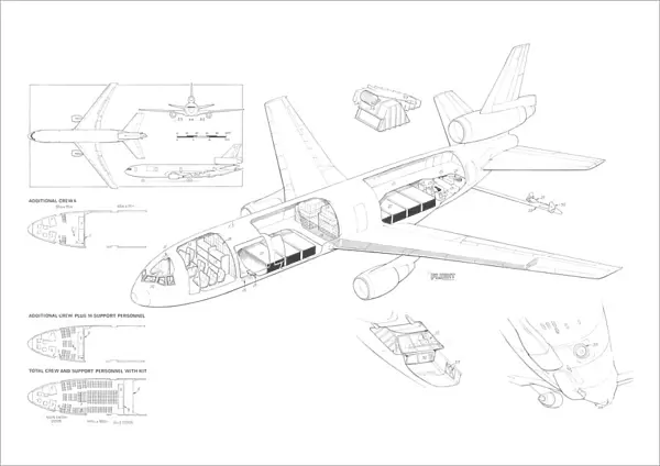McDonnell Douglas KC-10A Cutaway Drawing