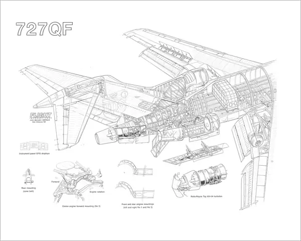 Bae 727QF Cutaway Drawing