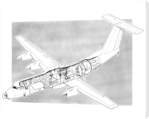 De Havilland Canada Dash 7R Cutaway Drawing