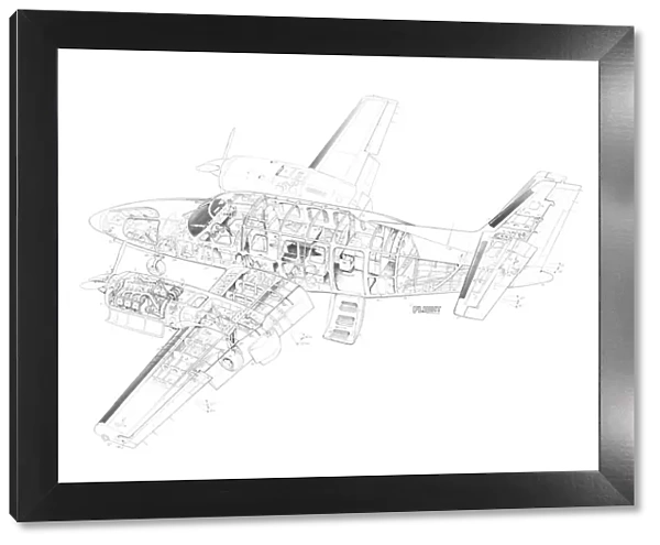 Rockwell Commander 700 Cutaway Drawing