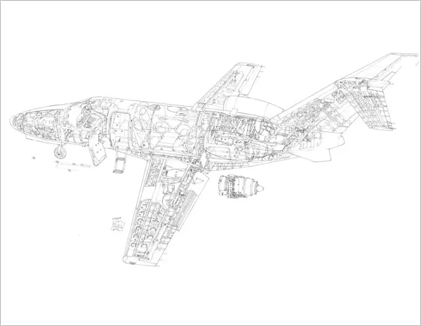 Cessna Citation Mustang Cutaway Drawing