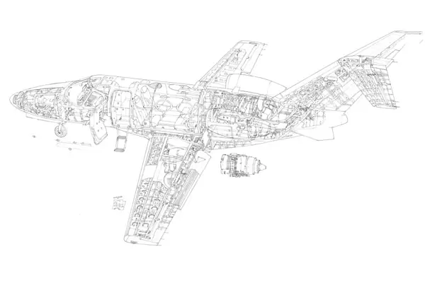 Cessna Citation Mustang Cutaway Drawing