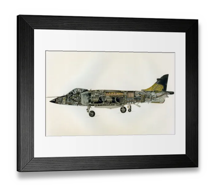 Framed Print : Artists Impression of Harrier Framed Print : Artists Impression of Harrier