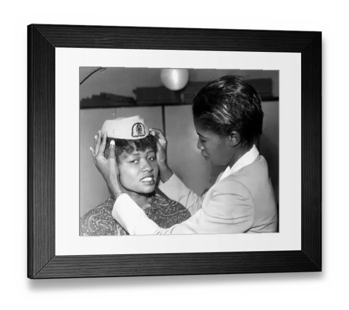 Framed Print : Ladies from Ghana in Training as Receptionists