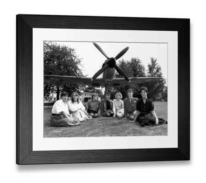 Framed Print : Seven Hopeful Young Women Framed Print : Seven Hopeful Young Women