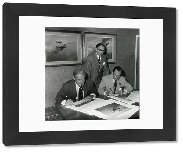 Sir Douglas Bader, Frank Wootton, and Wing Commander Bob Standford-Tuck