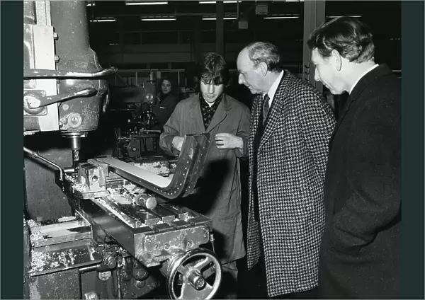 Lord Breswick visiting the machine shop